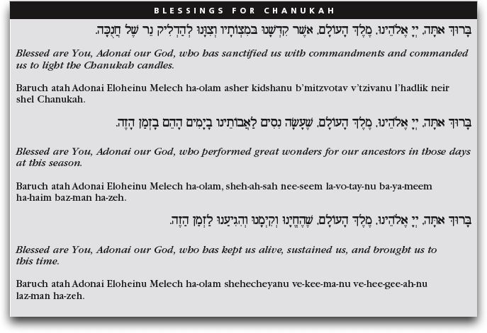 Chanukah Blessings